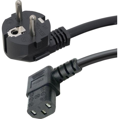 HAWA 1008238 Kaltgeräte Anschlusskabel Schwarz 2.50 m