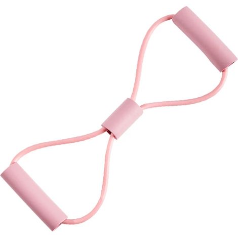 Line 8 Gummiwiderstandsband für Sport -- Brustwiderstandsband -- Elastisches Fitnessband -- Yoga-Dilator (Pink)