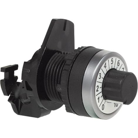 BACO 223989 L21RP03 Potentiometerantrieb Frontring Kunststoff, verchromt  Schwarz, Chrom   1 St. (1/2)