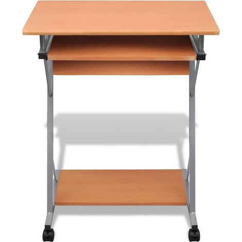 Maison Exclusive - Scrivania per Computer con Ripiano Estraibile Marrone (1/5)