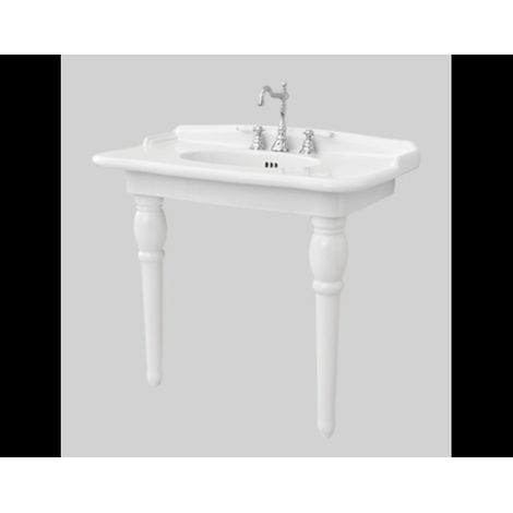 Gambe in ceramica a terra con lavabo Hermitage cm. 112x63 in (1/3)