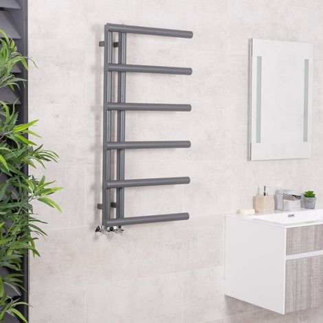 Designer Bathroom Heated Towel Rail Rad Radiator 988x500mm Grey