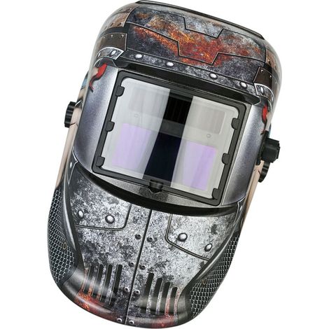 Casque de soudage industriel à assombrissement automatique à énergie solaire pour soudage TIG/MIG avec bandeau réglable