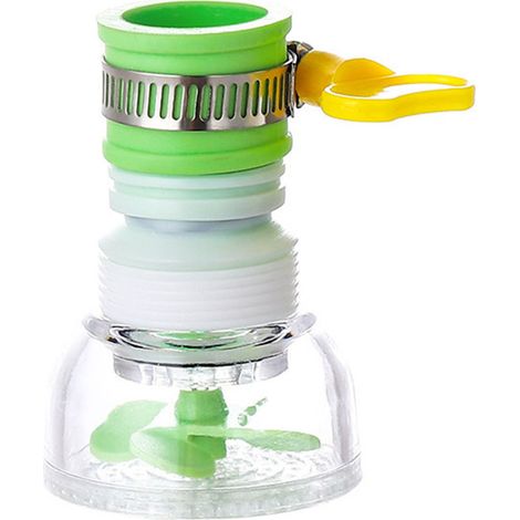 Filtre anti-éclaboussures pour robinet de cuisine, douchette rétractable, rallonge de bec de robinet, adoucisseur d'eau à filtration réglable à 360°, aérateur de robinet, économie d'eau