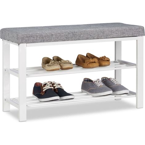 Shoe bench with padding