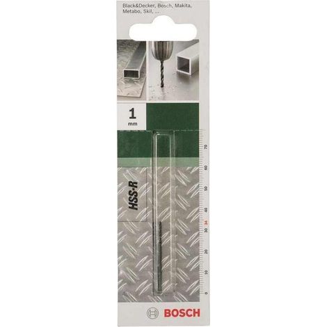 Bosch Accessories 2609255000 HSS Metall-Spiralbohrer 1 mm Gesamtlänge 34 mm rollgewalzt DIN 338 Zy (1/4)