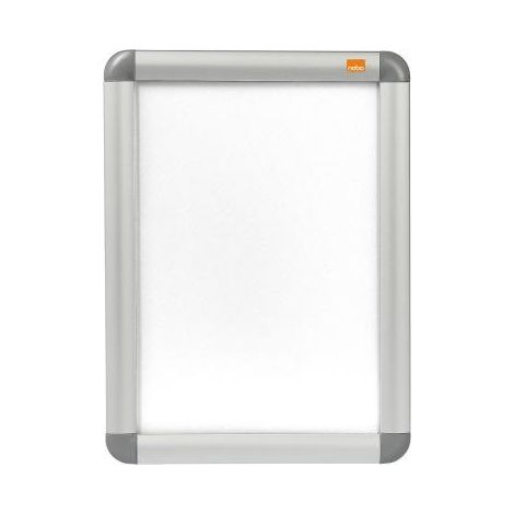 Bilderwechselrahmen ® Premium Plus 25 x 34 x 1,3 cm (B x H x T) DIN A4 Aluminium silber (1/2)