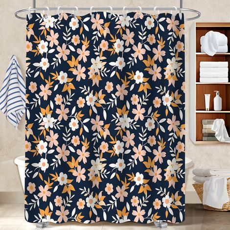 Rideau polyester pour douche 180x180 montage sans perçage bâche de douche pour une petite salle de bain (1/5)