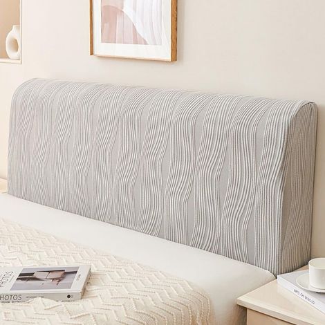 Housse De Tête De Lit Simples Doubles, Extensible Housse De Protection pour Tête De Lit Élastique LavableFacile A Installer Place en Tissu Jacquard(C,140-160CM)