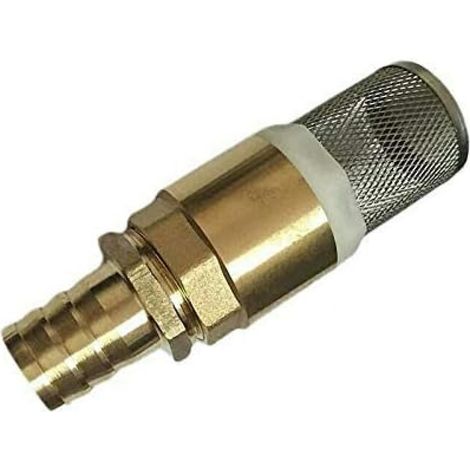 Crepine pompe 88 x 37 mm - 1 pouce, acier inoxydable  Clapet anti-retour, tuyau aspiration, avec raccord de 25 mm (1/4)