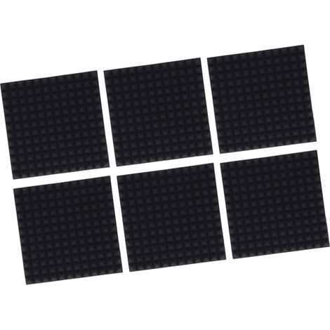 Lot de 10 plaques acoustiques anti-bruit mousse polyuréthane haute densité 30x30x3 cm pour studio enregistrement bureau (1/5)