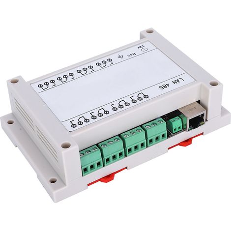 Module de télécommande RJ45 TCP/IP, interrupteur à relais 8 canaux 250 V/CA 10 A (blanc) (1/5)