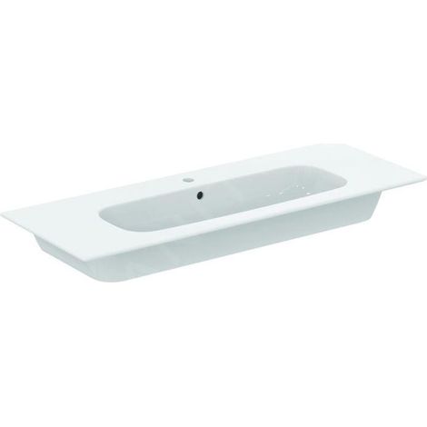 IS meuble lavabo i.life A 1 Hl. avec vidange 1240x460x155mm blanc (1/5)