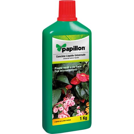 CONCIME liquido universale 1KG PER FIORI PIANTE ARBUSTI CONCIMI -PAPILLON