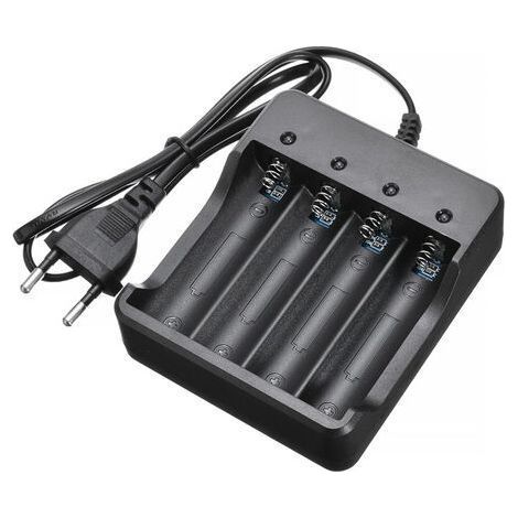 Chargeur Rapide pour Batterie AA, AAA. Convient aux Batteries : 10440, 14500, 17670, 18650, 18700. (1/4)