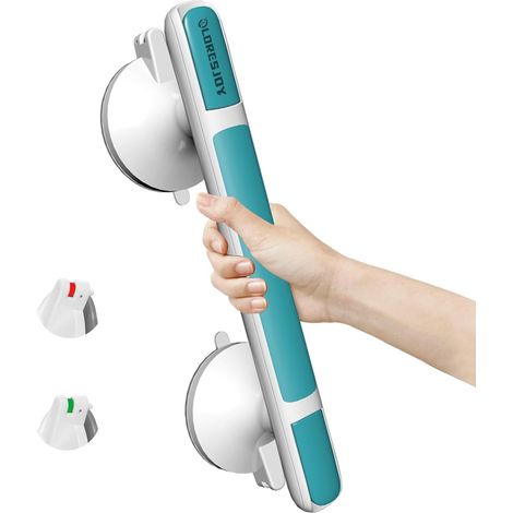 Ventouse de Poignée Douche, Poignée Ventouse pour Salle de Bain, Poignée Baignoire de Sécurité, Barre d'Appui Salle de Bain, Barres d'appui de Douche pour Seniors (1/5)