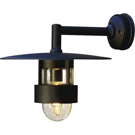Konstsmide Freja Applique murale d'extérieur classique Down Lantern noir mat, IP23 (1/3)