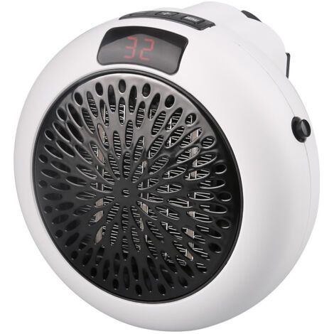 Petits radiateurs d'appoint, radiateur électrique portable 900 W avec thermostat et minuterie réglables, protection contre la surchauffe et affichage LED, radiateur d'appoint