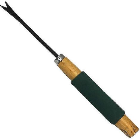 Outil de jardinage miniature pour désherber, pelle portable en acier inoxydable avec poignée ergonomique et fourche, idéale pour arracher les pissenlits. (1/2)