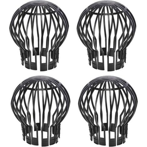 Lot de 4 crapaudines pour gouttière d’environ 13,2 x 14,5 cm (diamètre x hauteur) (1/5)