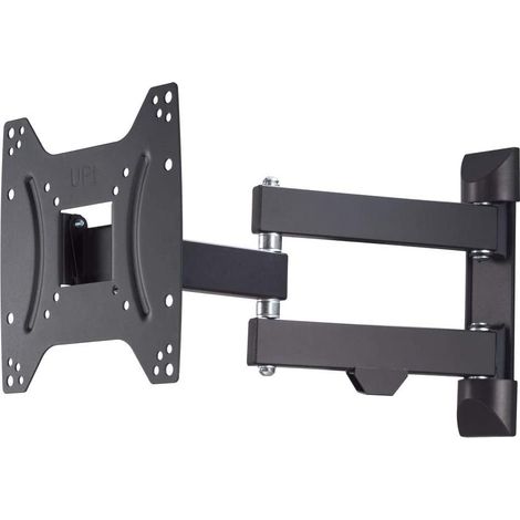 Hama TV Wandhalterung Schwenkbar, Neigbar (19 - 48 Zoll TV Halterung für Fernseher bis zu 20 kg, max. 200x200, Ausziehbare Fernsehwandhalterung inkl. Fischer-Dübel & Bohrschablone) schwarz (1/5)