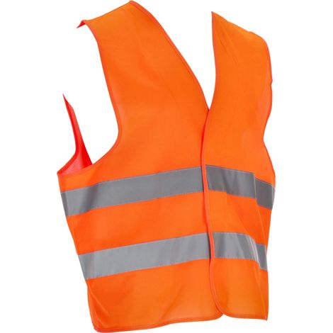 Chaleco reflectante Stalco Shine de alta visibilidad, talla L, color naranja, S-42088 (1/4)