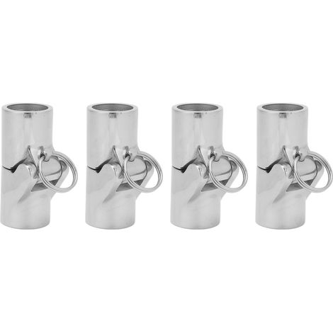 Connecteur de tuyau de bateau en acier inoxydable 316, 25mm, 4 pièces, raccords de Tube de couplage pivotant pliable pour Yacht marin (1/5)
