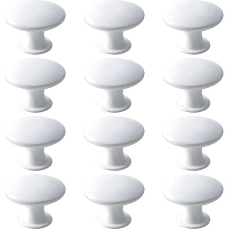 12 poignées de porte meuble pour douche, toilettes, cuisine