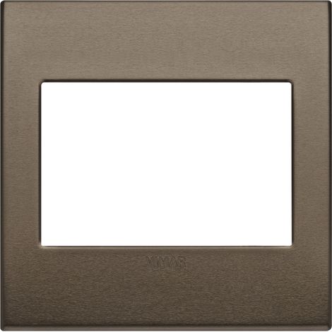 VIMAR - 19648.17 Plaque BS 3M classique, bronze foncé