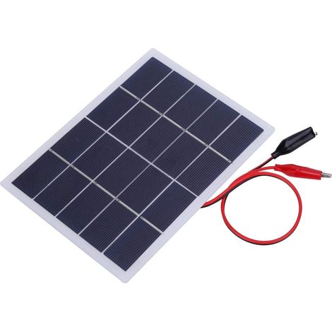 Mini Panneau Solaire, 3w 5v Panneau Solaire Portable Silicium Polycristallin Kit Panneaux Solaires étanche Camping En Plein Air Batterie Chargeur Pour Caravane Car Bateau Maison Jardin Camper (1/5)