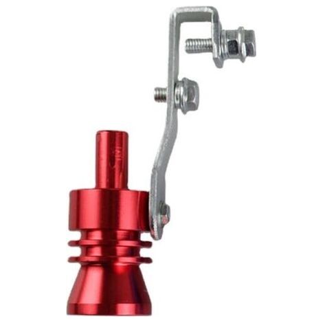 Universel Turbo Sound (XL Rouge) Tuyau Sifflet Silencieux Simulateur Simulateur de Bruit de Tuyau d'échappement Optimiseur de Son Compatible avec Camion, Moto, Voitures, Dirt Bike et Scooter (1/5)