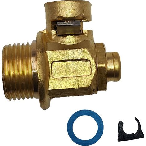 Valve de vidange d'huile moteur m12-1.25, connecteur rapide en laiton et acier inoxydable avec Clip de levier pour voitures et camions légers (1/4)