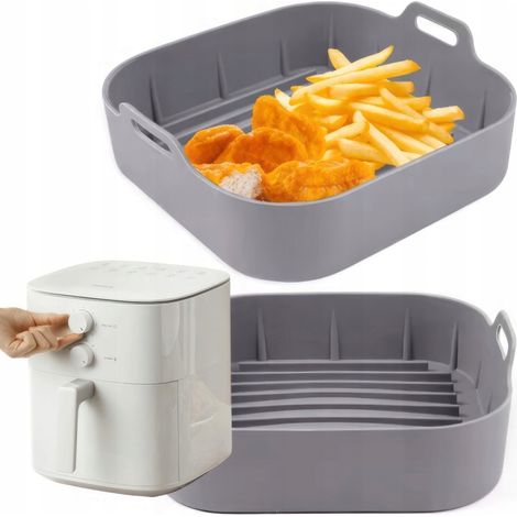 Wiederverwendbarer Frittierkorb-Einsatz für Heißluftfritteusen (20 cm), Silikon (1/5)