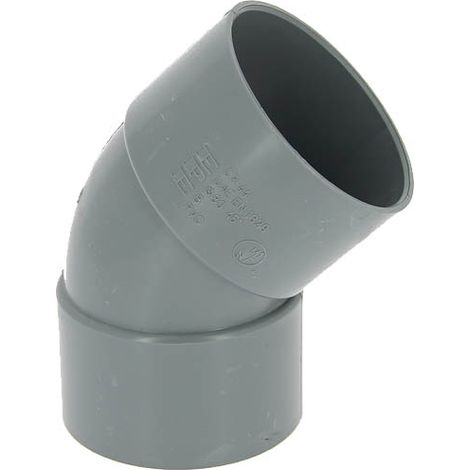 Coude PVC femelle-femelle 45° Ø80