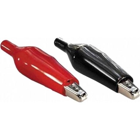FPLUS pinza cocodrilo 32.5mm rojo , PINZA COCODRILO FUNDA ROJA