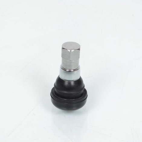 Valve argent droite type TR412 33mm pour jante tubeless de moto (1/3)