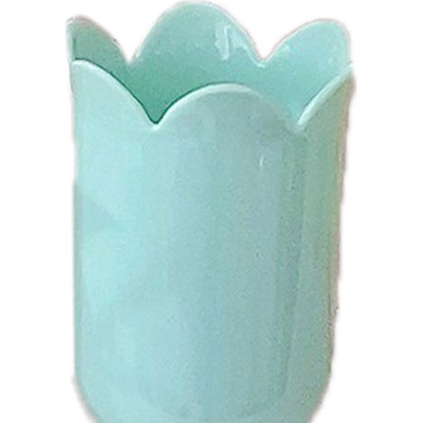 Porte-crayons en forme de tulipe, accessoire photo vintage innovant, grande capacité, pour bureau, salle d'étude ou maison, vert (1/5)