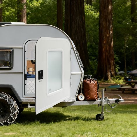 Porte d'entrée coulissante 762x915mm pour camping-car caravane côté droit (1/5)