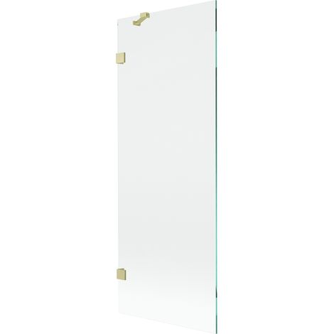 Mexen Lunar paroi de douche 1-volet 70 x 150 cm, transparent, doré brossé - 897-070-000-55-00 (1/5)