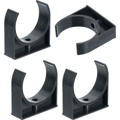 4Pcs Serre-Tuyaux En PVC Pour Tuyauterie Attaches De Tuyau Noir (1/5)