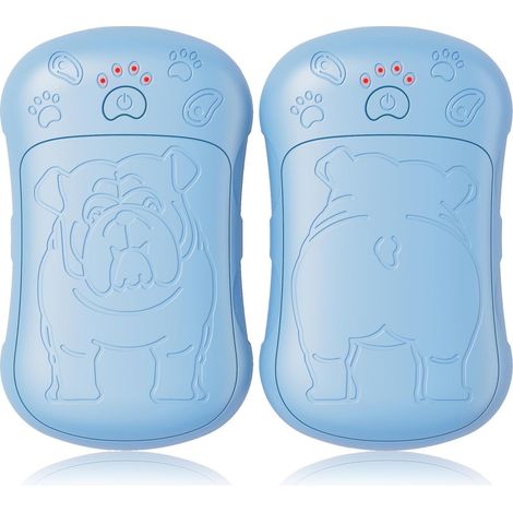 Rechargeable hand warmers, 2-pack, strong magnetic attraction, USB interface, suitable for camping, golf, hunting and travel, blue.