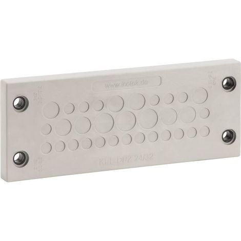 ZVD-Plaque de traversée de câble Icotek KEL-DPZ 24/17 43705 Ø max. des bornes 16.2 mm Polyamide, Elastomère gris, noir 1 pc (1/2)