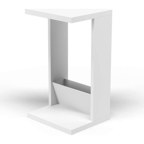 Mesa velador 553 para salón acabado blanco, 71 cm(alto)40 cm(ancho)35 cm(largo) (1/3)