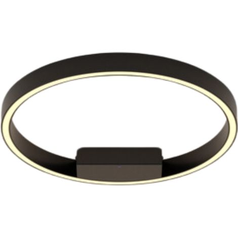 Plafonnier LED rond noir 25W 3000K Rim Maytoni 40cm (1/4)