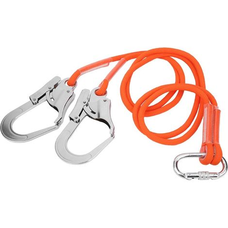 Longe de Protection Contre Les Chutes de Travail aérien léger 1.6M Corde de Survie de Construction extérieure Ceinture de sécurité de Travail aérien résistant à l'usure pour la Construction (1/5)