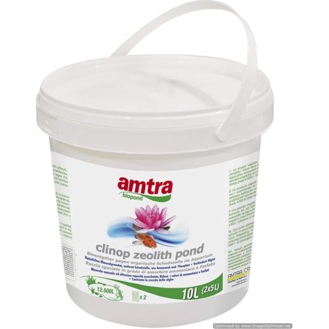 Amtra Biopond Clinop Zeolith élimine les composés toxiques et la pollution de l'eau des étangs 10l