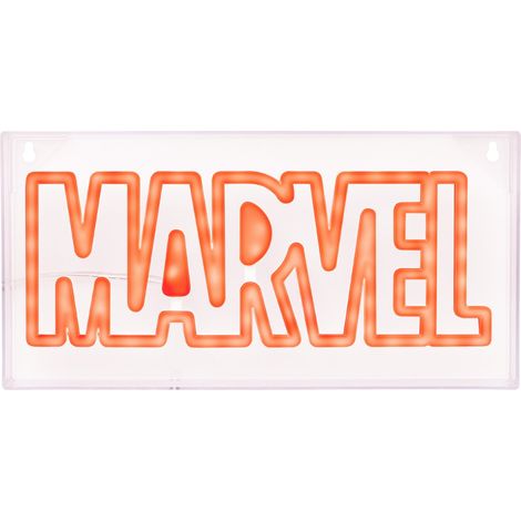 LÁMPARA LED ESTILO NEÓN LOGO MARVEL  15 X 30 CM PALADONE PP13125MC