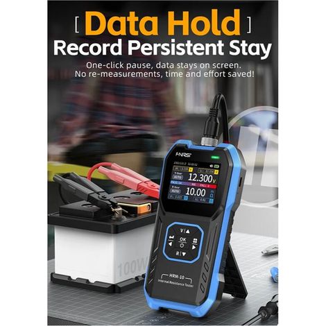 -10 Testeur de Résistance Interne Tension Batterie 18650 AC Acide Lithium Plomb Condensateur Voiture