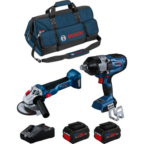 BOSCH Kit BK2026BAG (GDS 18V-1600 HC + GWS 18V-10 + 2 x 8,0 Ah ProCORE + GAL18V-160 + HDBAG)