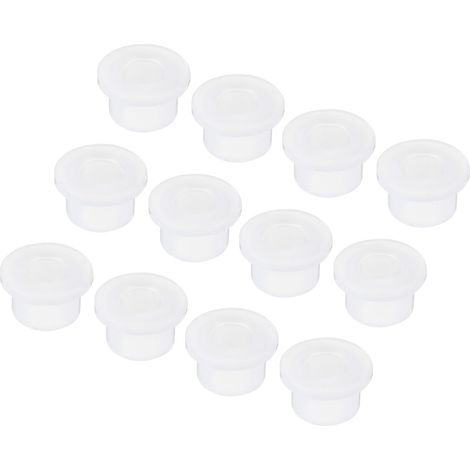 20Pcs Passe Fils en Caoutchouc en Forme de T Diamètre de Montage 16.5mm, ID 10mm, Hauteur 13mm Transparent Protection d'Étanchéité Passe-Câbles Flexibles pour Tuyau de Câble (1/5)